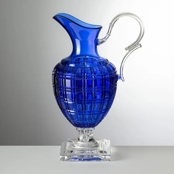 Imperial 1.5-litre blue acrylic jug by Mario Luca Giusti