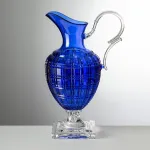 Imperial 1.5-litre blue acrylic jug by Mario Luca Giusti