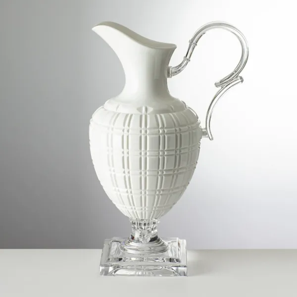 1.5-litre white enamelled acrylic jug, ‘Imperial’ by Mario Luca Giusti