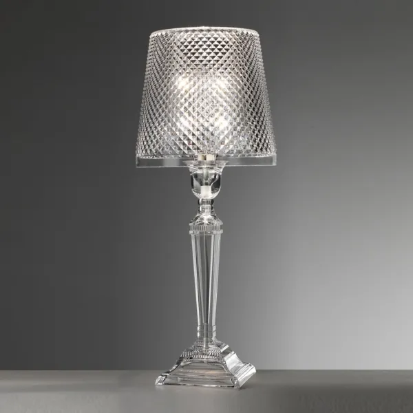 Cleopatra transparent acrylic table lamp by Mario Luca Giusti