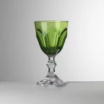 Set of 6 green acrylic wine glasses, ‘Dolce Vita’ by Mario Luca Giusti