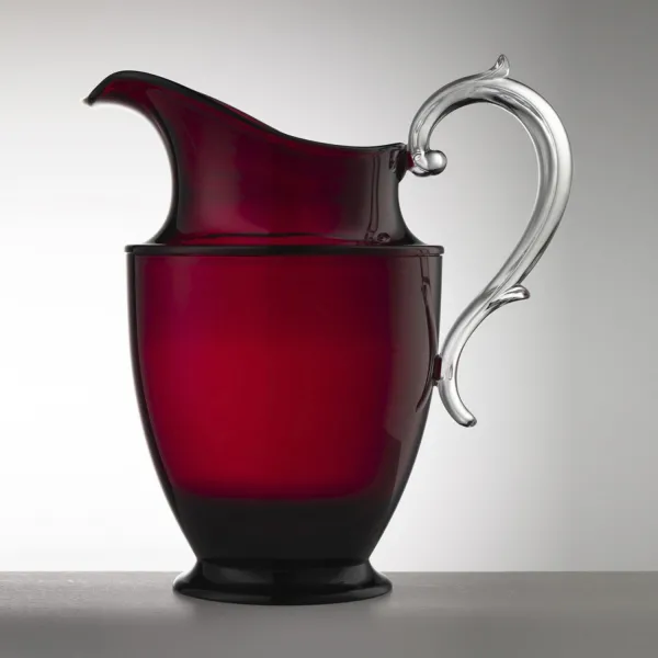1.2-litre ruby-red acrylic jug, ‘Federica’ by Mario Luca Giusti