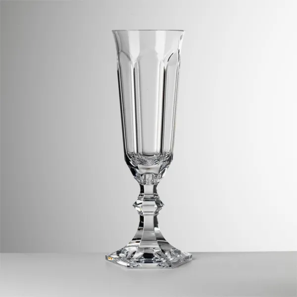 Set 6 flute champagne trasparenti in acrilico Dolce Vita by Mario Luca Giusti