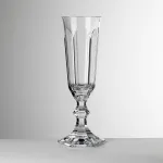 Set of 6 transparent acrylic champagne flutes, ‘Dolce Vita’ by Mario Luca Giusti