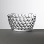Set of 6 transparent 14cm acrylic bowls, ‘Lente’ by Mario Luca Giusti