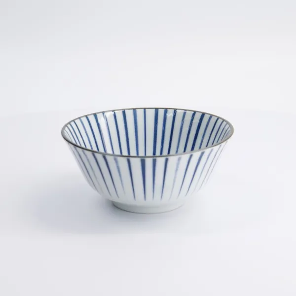 Natsu Tokusa Tayo Bowl 15.2x6.7cm 500ml set da 6 ciotole in porcellana blu bianca
