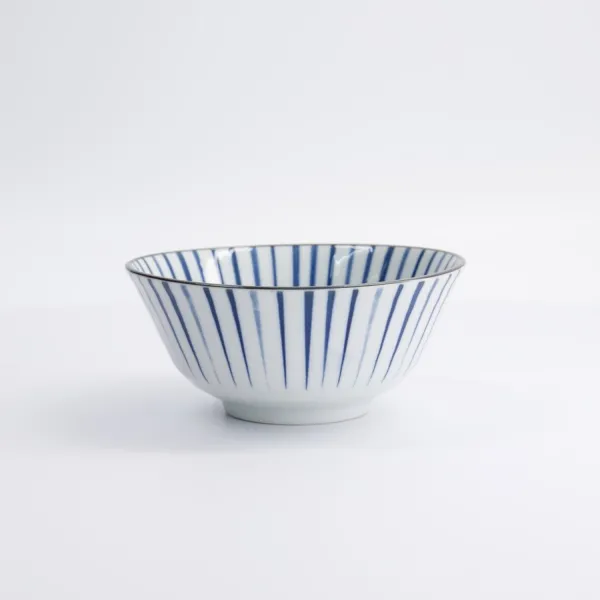 Natsu Tokusa Tayo Bowl 15.2x6.7cm 500ml set da 6 ciotole in porcellana blu bianca