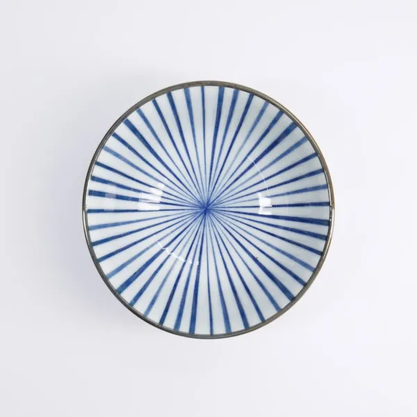 Natsu Tokusa Tayo Bowl 15.2x6.7cm 500ml set da 6 ciotole in porcellana blu bianca