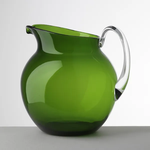 3-liter green acrylic pitcher "Palla" by Mario Luca Giusti