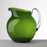 3-liter green acrylic pitcher "Palla" by Mario Luca Giusti
