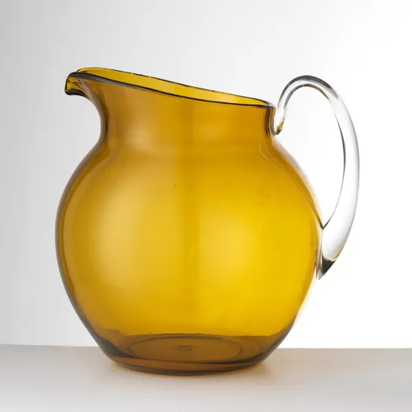 3-liter amber acrylic pitcher "Palla" by Mario Luca Giusti