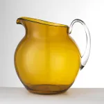 3-liter amber acrylic pitcher "Palla" by Mario Luca Giusti