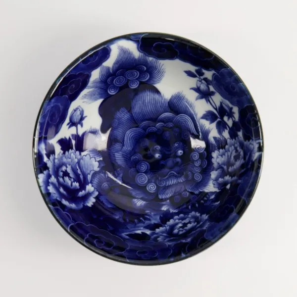 Japonism Lion Small Tayo Bowl 12.7x6.8cm 350ml set da 6 ciotole porcellana blu