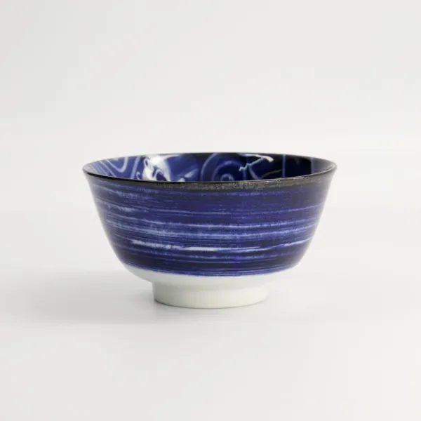 Japonism Carp Small Tayo Bowl 12.7x6.8cm 350ml set da 6 ciotole porcellana blu