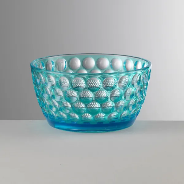 Set da 6 coppette turchesi 14cm in acrilico Lente by Mario Luca Giusti