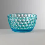 Set da 6 coppette turchesi 14cm in acrilico Lente by Mario Luca Giusti