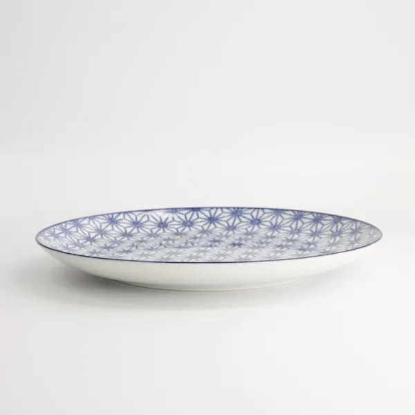 Nippon Blue Plate 25.7x3cm Star set da 3 piatti tondi porcellana