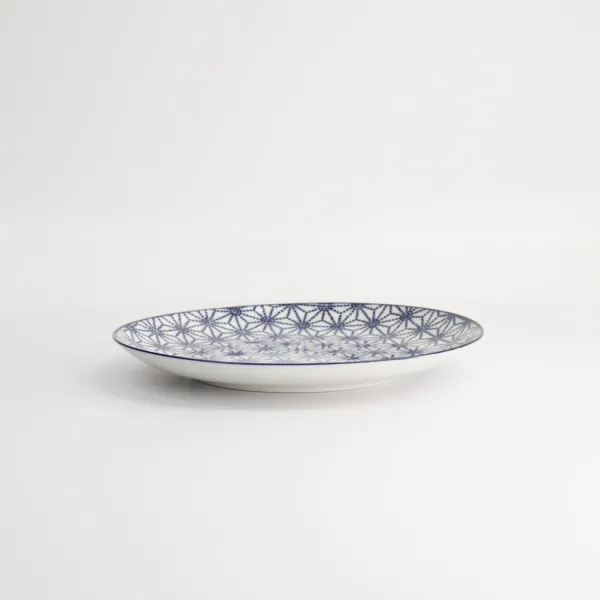 Nippon Blue Plate 20.6x2.2cm Star set da 3 piatti tondi porcellana