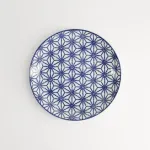 Nippon Blue Plate 16x2cm Star set da 6 piatti tondi piccoli porcellana