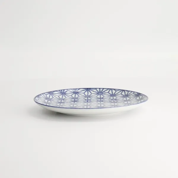 Nippon Blue Plate 16x2cm Star set da 6 piatti tondi piccoli porcellana