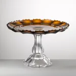‘Girasole’ amber-coloured acrylic cake stand by Mario Luca Giusti