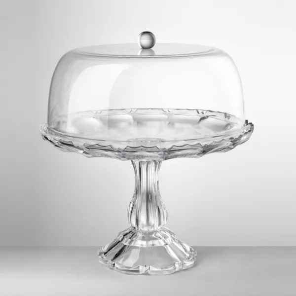 ‘Girasole’ amber-coloured acrylic cake stand by Mario Luca Giusti