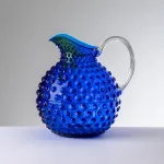 1.5-litre blue acrylic Gene Krupa jug by Mario Luca Giusti