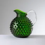 1.5-litre green acrylic jug, ‘Gene Krupa’ by Mario Luca Giusti