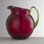 1.4-litre ruby and green acrylic jug, ‘Plutone’ by Mario Luca Giusti
