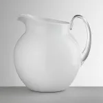 1.4-litre white enamelled acrylic jug, ‘Plutone’, by Mario Luca Giusti