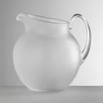 1.4-litre white frost-effect acrylic jug, ‘Plutone’, by Mario Luca Giusti