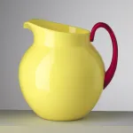 1.4-litre yellow acrylic jug, ‘Plutone’, by Mario Luca Giusti
