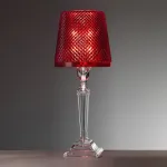 Cleopatra red acrylic table lamp by Mario Luca Giusti