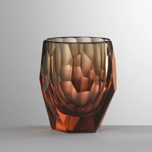 Set of 6 ruby-coloured acrylic wine glasses, ‘Milly’ by Mario Luca Giusti