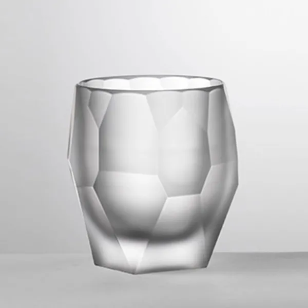 Set of 6 ‘Frost’ white wine glasses in acrylic, ‘Milly’ by Mario Luca Giusti