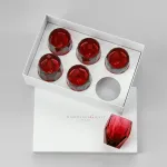 Gift set of 6 red Milly glasses by Mario Luca Giusti