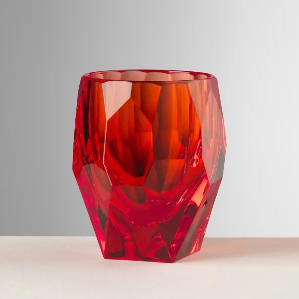 Gift set of 6 red Milly glasses by Mario Luca Giusti