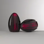 Bonnie and Clyde Ruby Salt and Pepper Set by Mario Luca Giusti