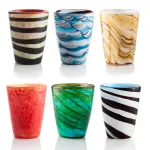 Mares Tumbler MIX1 New Set of 6 Handmade Coloured Glasses
