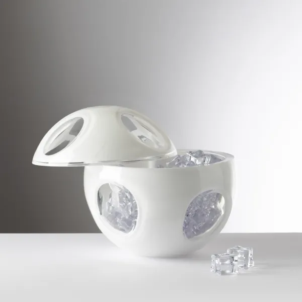 Portaghiaccio sferico bianco Sputnik by Mario Luca Giusti