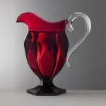 Roberta 1.2-litre ruby-red acrylic jug by Mario Luca Giusti