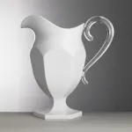 Roberta white enamelled 1.2-litre acrylic jug by Mario Luca Giusti