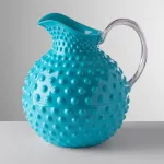 2.4-litre turquoise enamel acrylic jug, ‘Sister Rosetta’ by Mario Luca Giusti