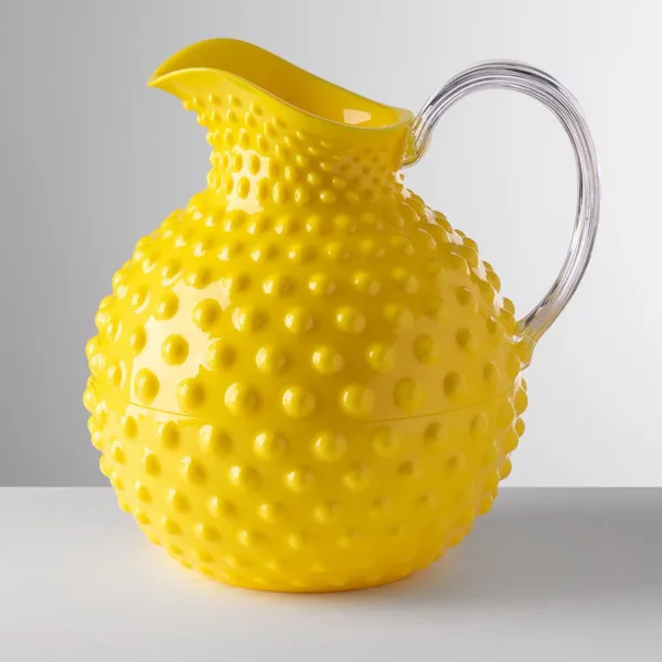 2.4-litre yellow enamel acrylic jug, ‘Sister Rosetta’ by Mario Luca Giusti