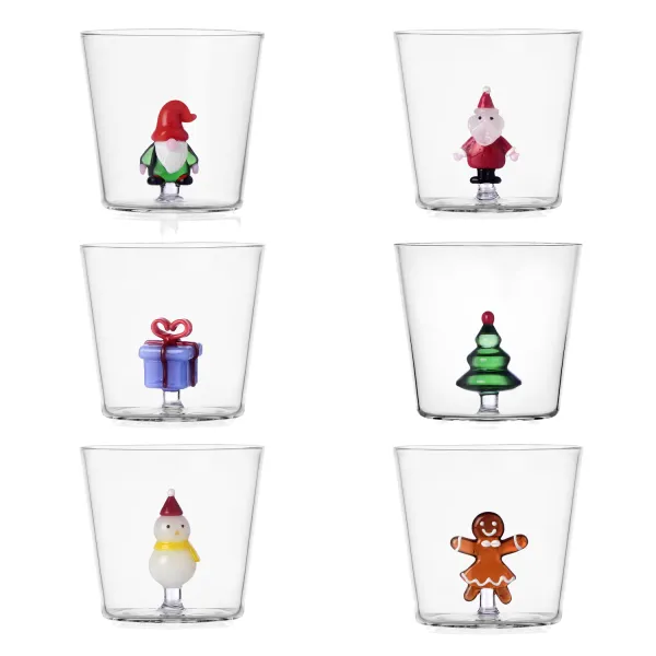 Christmas Tales Set 6 bicchieri Tumbler Natale di Ichendorf