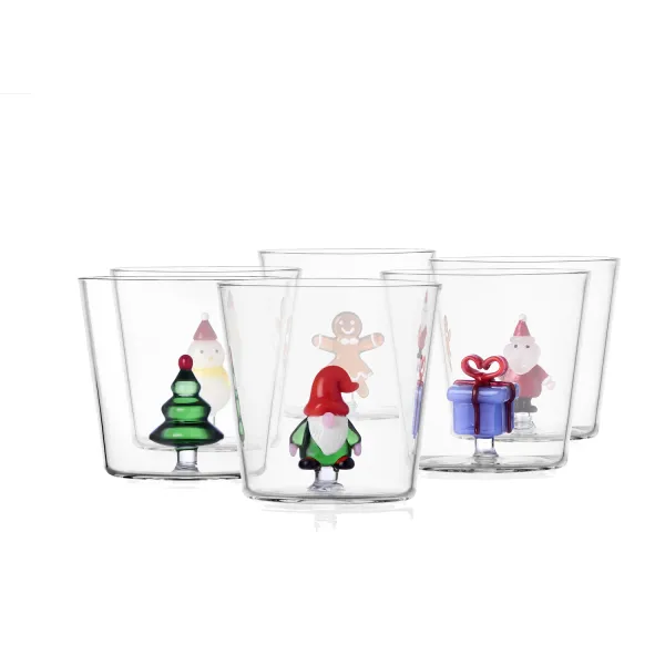 Christmas Tales Set 6 bicchieri Tumbler Natale di Ichendorf