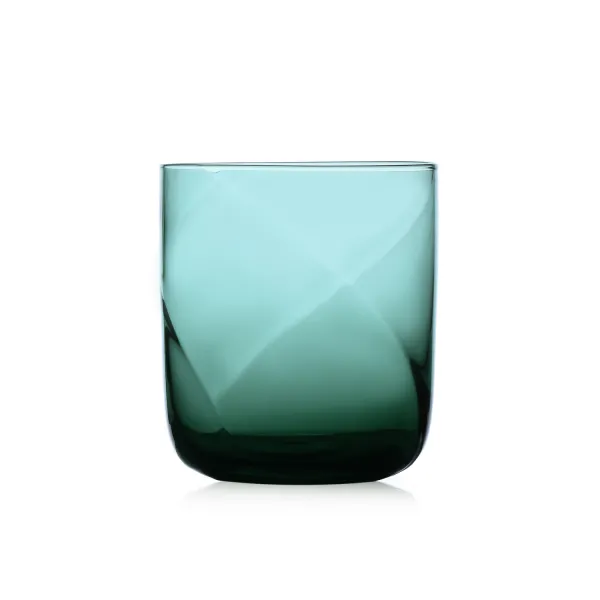 Riga' set 6 Bicchieri Tumbler in vetro Verde Petrolio di Ichendorf