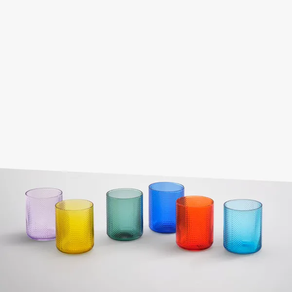 Kokhi set 6 Bicchieri Tumbler in vetro Verde di Ichendorf