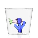 Pink Fish Blue Seaweed Marine Garden Set 2 Bicchieri in vetro Ichendorf