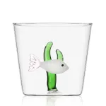 White Fish Green Seaweed Marine Garden Set 2 Bicchieri in vetro Ichendorf